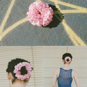 Maryam Nassir Zadeh Carnation Scrunchie NWT LIPSTICK